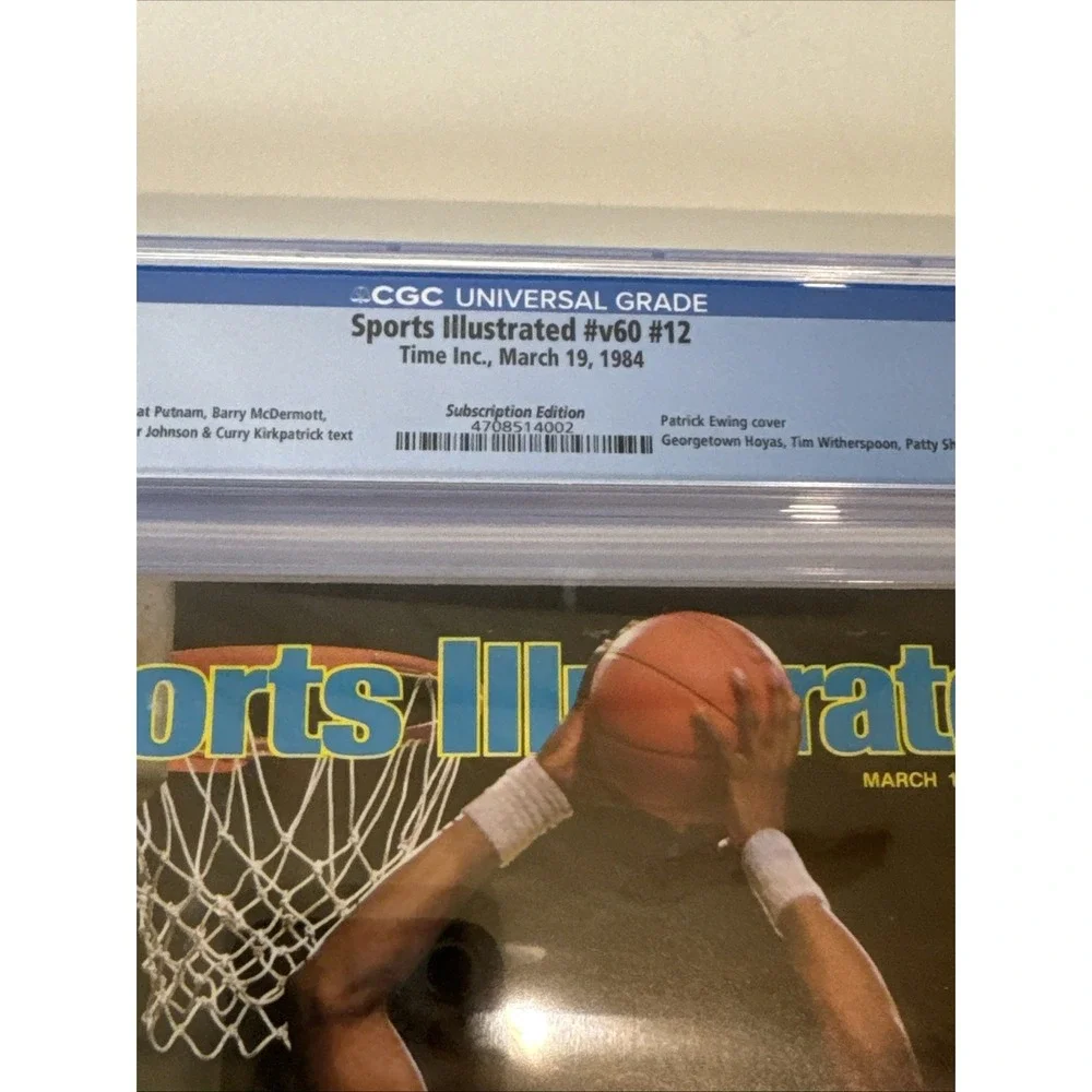 Sports Illustrated Patrick Ewing Georgetown March 19 1984 CGC Graded 9.0